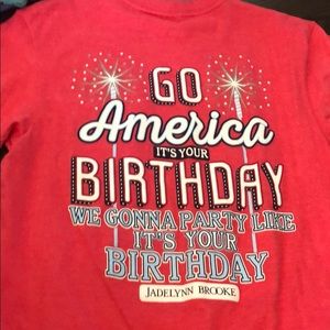 Jadelynn Brooke short sleeve USA tee